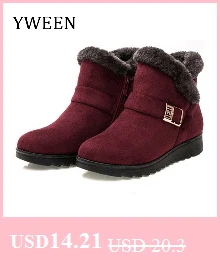 YWEEN/зимние женские ботинки; женские ботинки до середины икры; Bota; водонепроницаемые женские зимние ботинки; женские плюшевые ботинки; botas mujer invierno