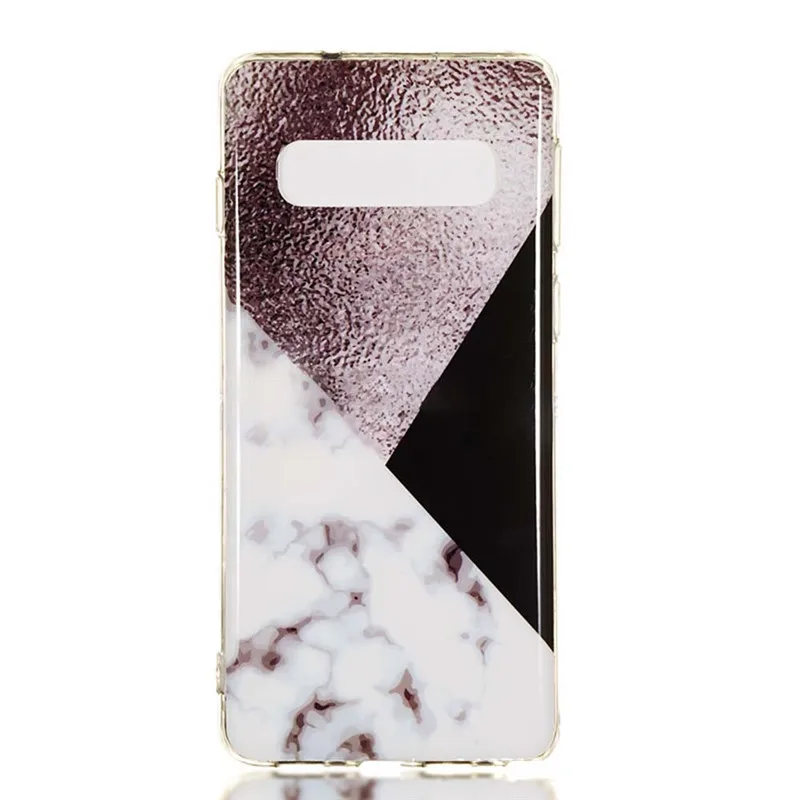 Мягкий чехол из ТПУ с мраморными листами для samsung Galaxy A6 A7 A8 Plus J4 J6 Note 8 9 s10 s10e plus