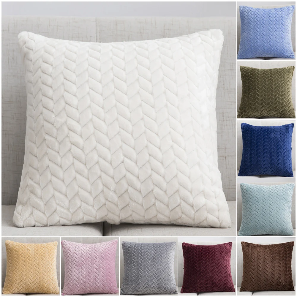 Мягкие Плюшевые Декоративные наволочки наволочка для подушки домашний декор