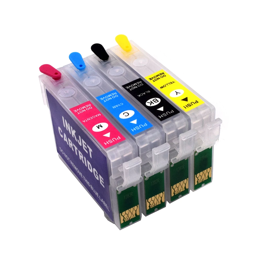 T1271 127 126 XL перезаправляемый картридж с чипом АРК для EPSON рабочей силы 60 545 645 840 845 WF
