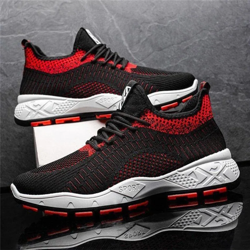 Кроссовки мужские летние сетчатые вулканизированные дышащие на шнуровке | Обувь