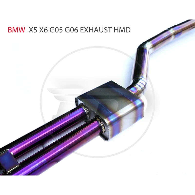 Выхлопная труба из титанового сплава HMD Catback подходит для BMW X5 X6 G05 G06 электронный