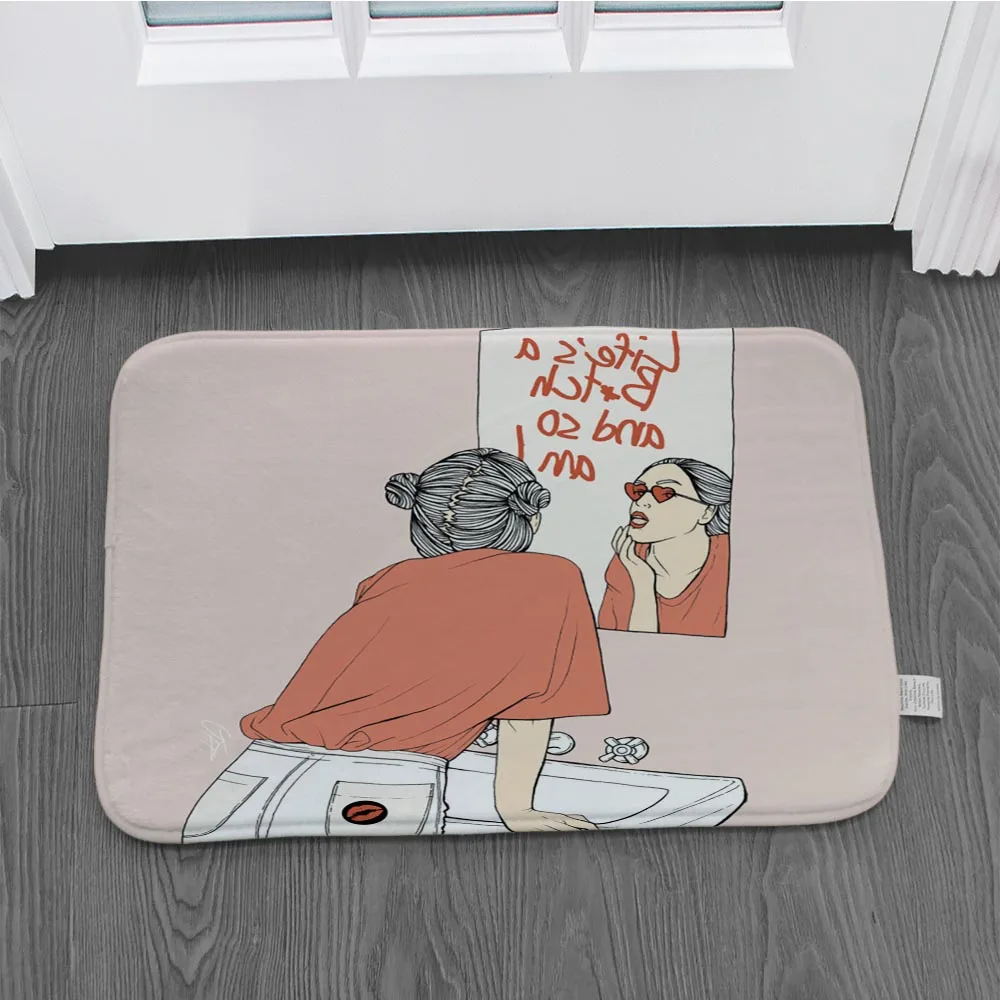 Милый декоративный дверной коврик с изображением персонажа Декоративный