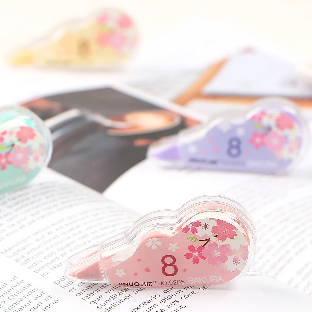4 шт./компл. Kawaii вишня Корректирующая лента милый ленты с рисунком школьный