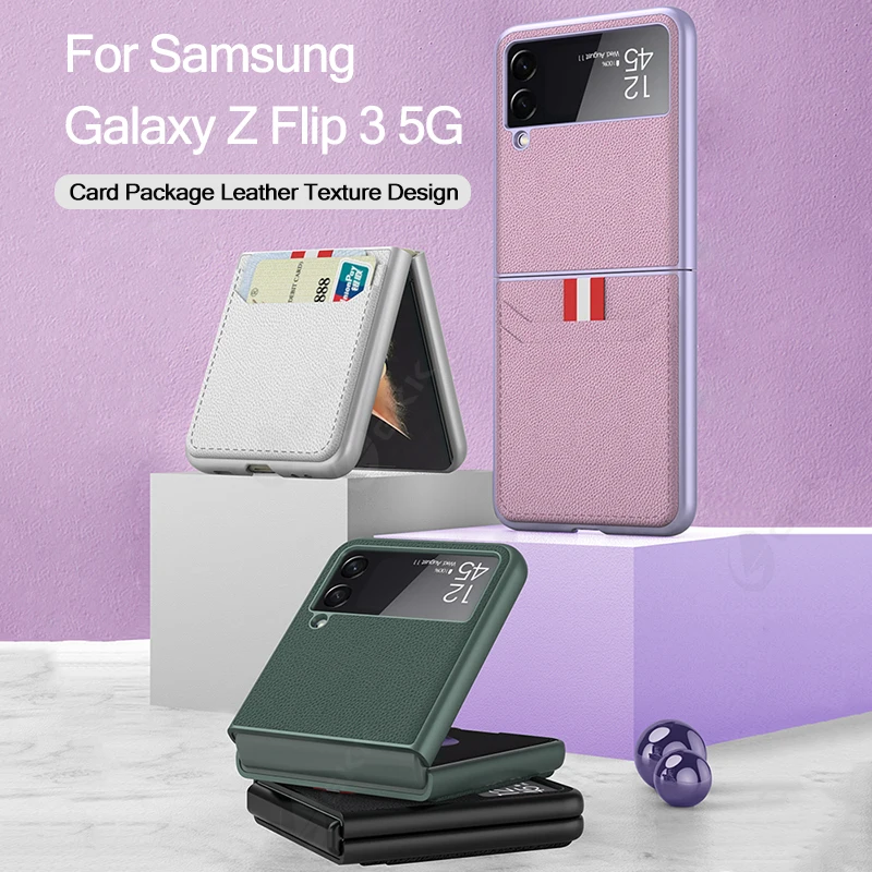 

GKK кожаный чехол с текстурой для Samsung Galaxy Z откидной складной 3 5G портативный футляр для карт жесткий чехол для Samsung Z откидной складной 3 5G чехо...