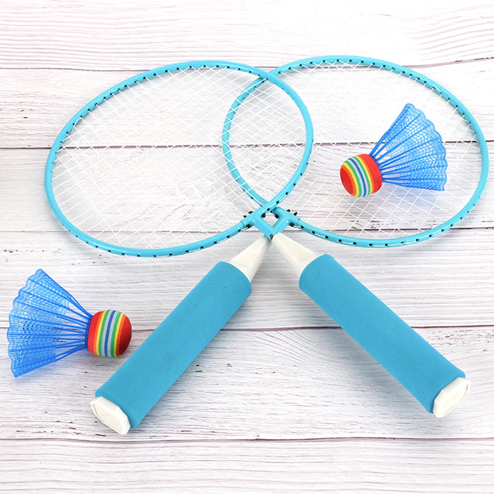 Школьная детская ракетка для бадминтона набор игрушек эластичные тренировочные