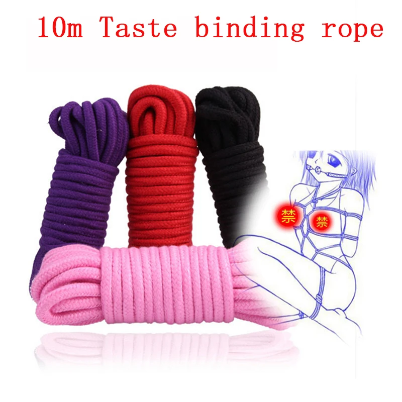 

2/5/10/20M Thicken Cotton Bondage Restraint Rope Slave Sex Toys For Couples Adult Games Products Shibari Hogtie Fetish Harnes