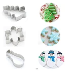 Форма для печенья, Рождественская, из нержавеющей стали, 12 шт.