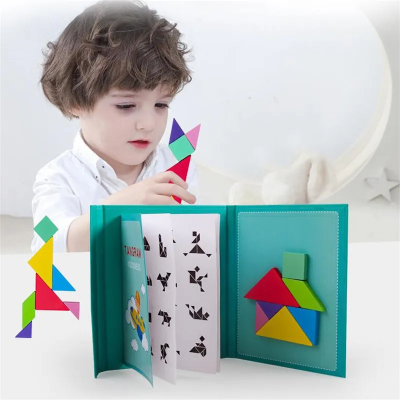 Магнитный 3D пазл головоломка танграмма мышление тренировочная игра обучение
