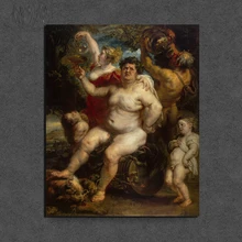 Настенная Картина на холсте Питер пол Rubens Bacchus декор для гостиной