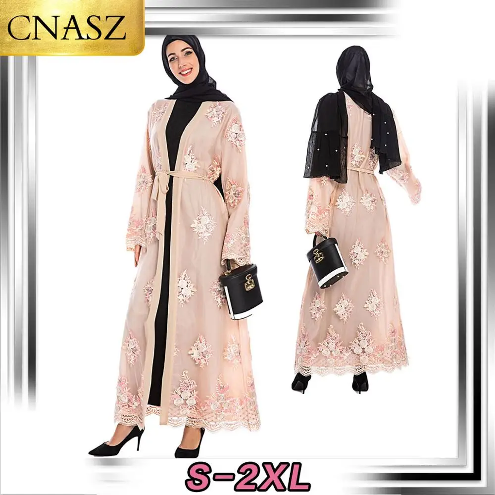 Новое поступление элегантное женское кимоно для Рамадана Abaya Robe Femme Дубай