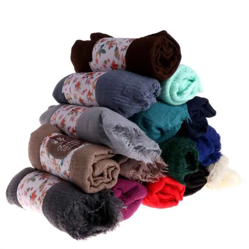 Для женщин Ислам Макси морщинка облако хиджаб шарф платок мусульманское длинное