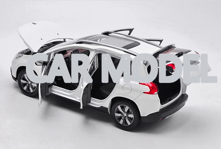 1:18 Масштаб сплава игрушечных автомобилей dongfeng biaozhi 2008 модель автомобиля SUV детских игрушечных автомобилей авторизованный игрушки для детей