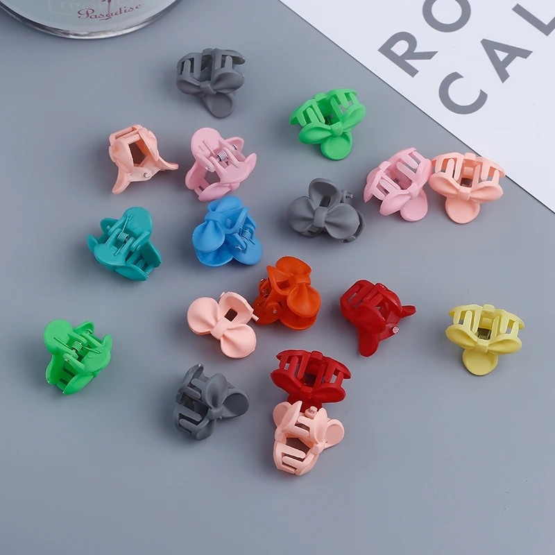 20 штук красочные маленькие зажимы для волос шпильки зажим бантик заколки детей
