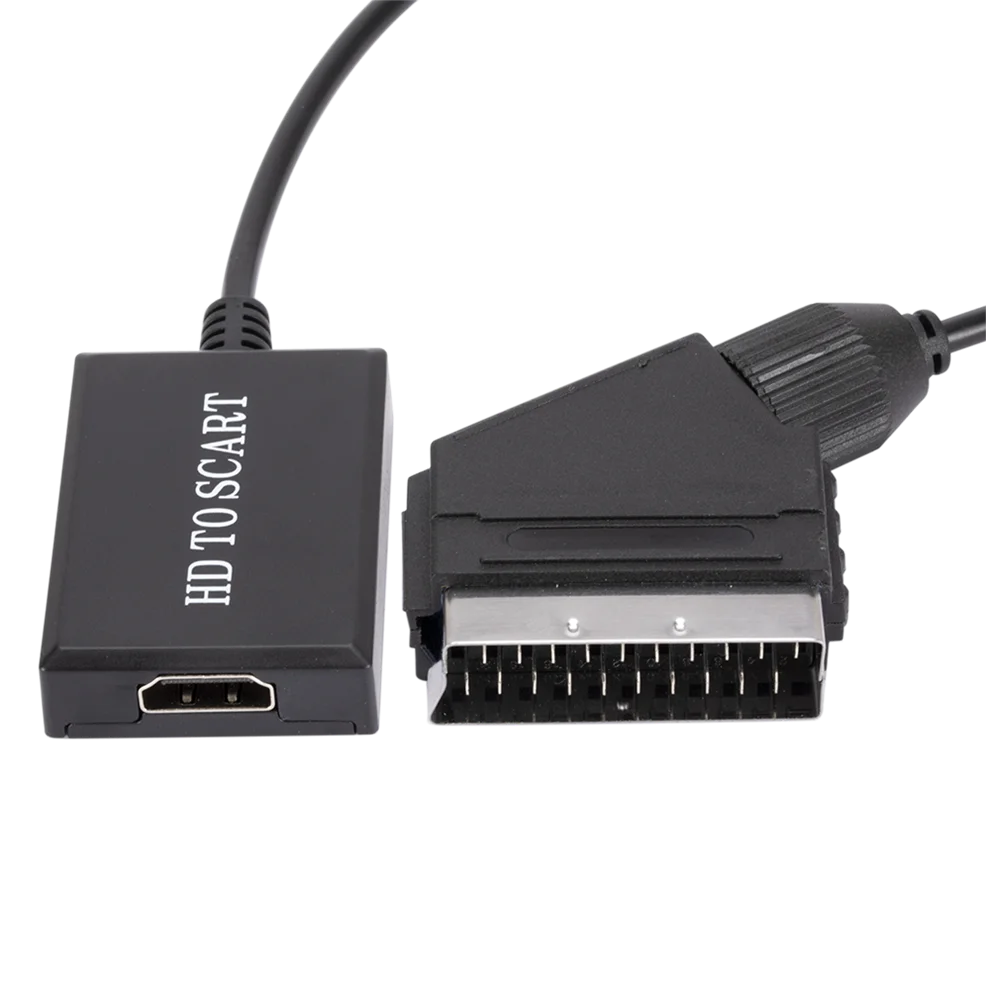 LccKaa 1080P HDMI-совместимый для SCART Видео Аудио высококлассный преобразователь