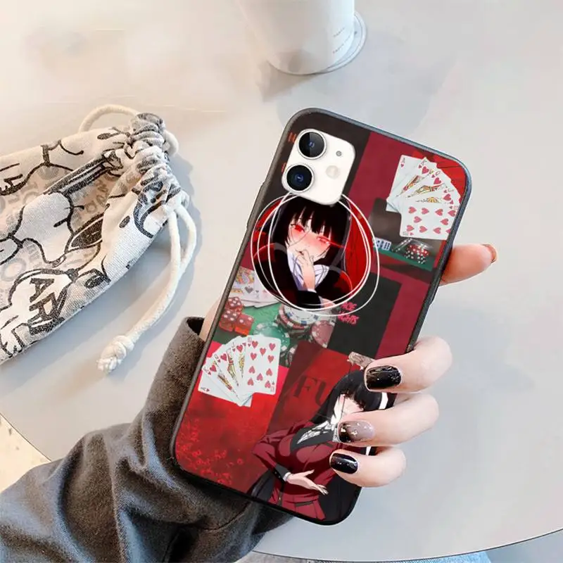 

Japanese Anime Kakegurui Jabami Yumeko Phone Case for iPhone 11 12 mini pro XS MAX 8 7 6 6S Plus X 5S SE 2020 XR
