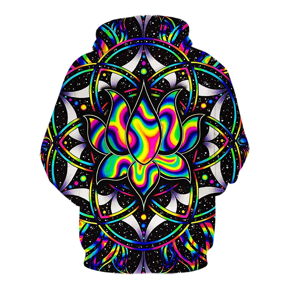 

Spring and Autumn Dizziness 3D Printing Psychedelic Hoodie Men's Fashion Hooded Sweatshirt Creative Cool Alternative Clothing