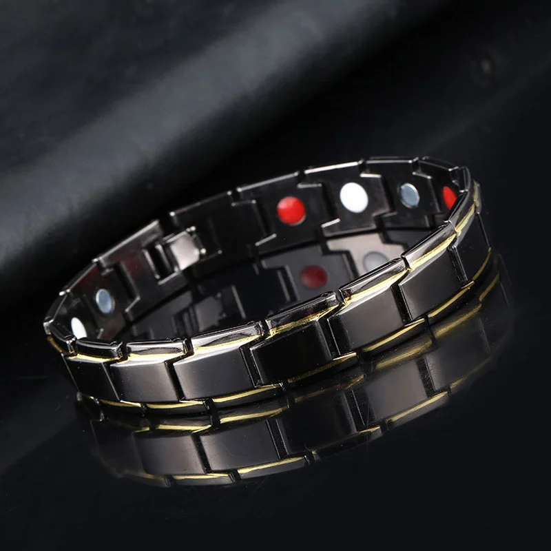 

Fashion Magnetic Therapy Bracelets Gifts For Men Women Sports Health Weight Loss Adjustable Energy Bracelet Jewelry Accessories