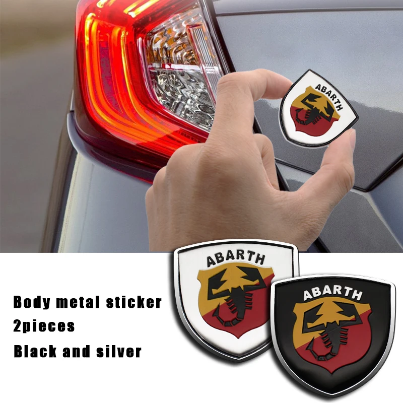 

3D Metal Car Styling Stickers Emblem Badge Tail Decals For Fiat Viaggio Abarth Punto 125 500 Stilo Ducato Bravo Auto Accessories