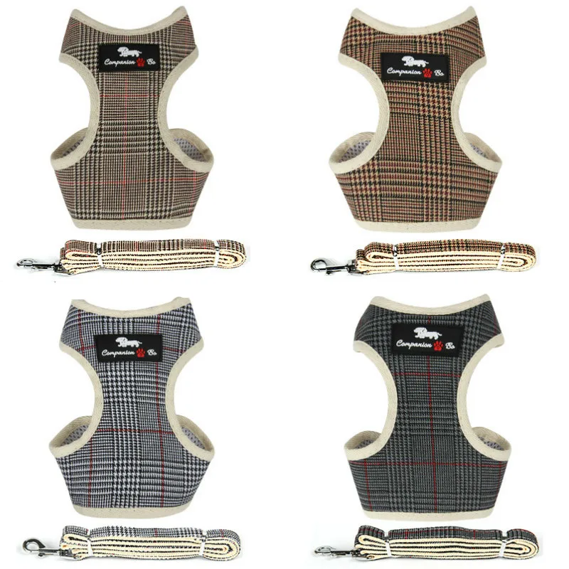 Шлейка поводок для собак хлопковая дышащая сетчатая регулируемая с регулировкой