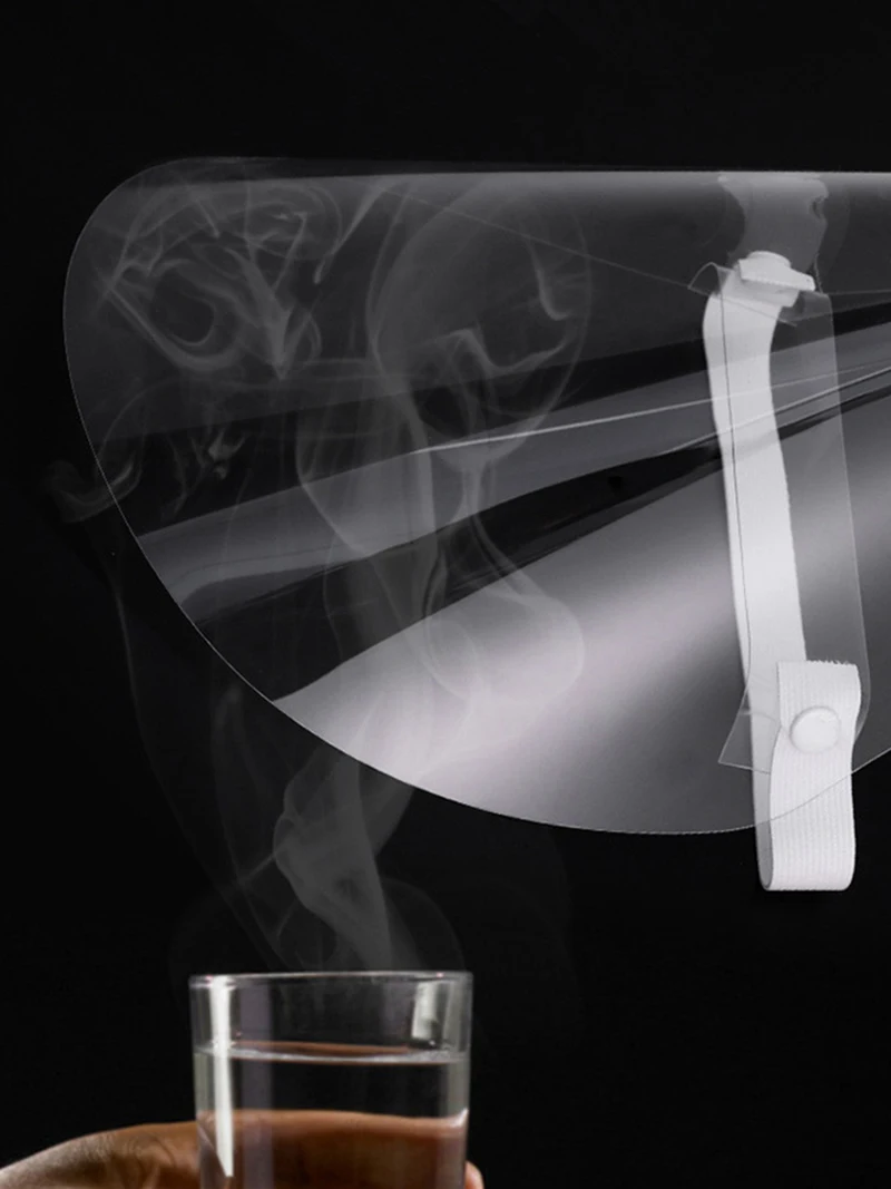 Прозрачные Экологичные пластиковые маски для лица дышащие противопылевые