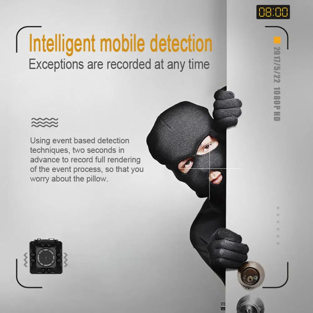 1080P Мини Автомобильный видеорегистратор Спорт DV мини камера инфракрасное ночное