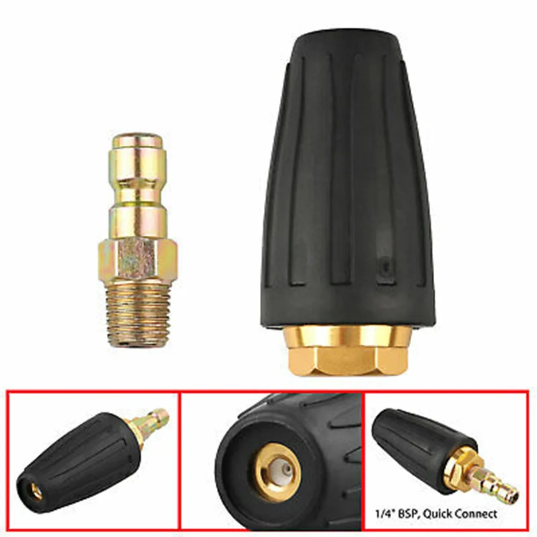 

Tool Spray Nozzle Turbo Washer 1/4in 3600PSI Accessories High Pressure
