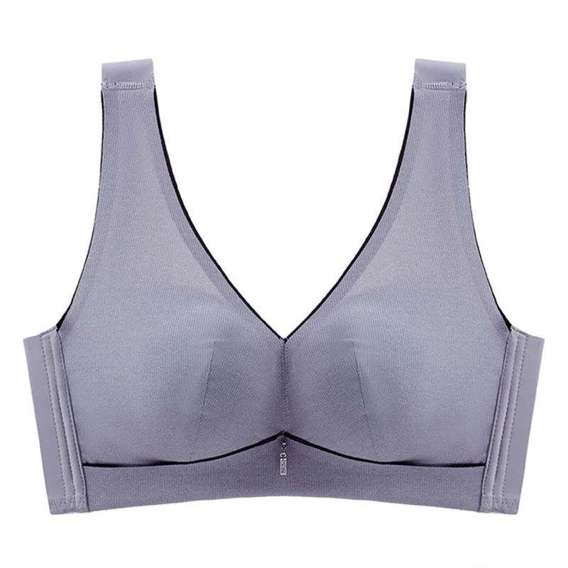 

Simple Luxury Soft Bra No Steel Ring Vest-Style Bra Top Collection Women's Comfort Fixed Double Shoulder Strap Underwear
