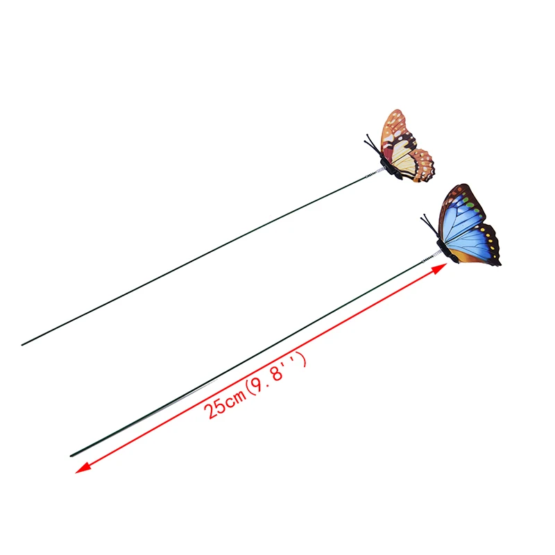 

Butterflies Garden Yard Planter Colorful Whimsical Butterfly Stakes Decoracion Outdoor Decor Flower Pots Decoration 5Pcs /Bunch