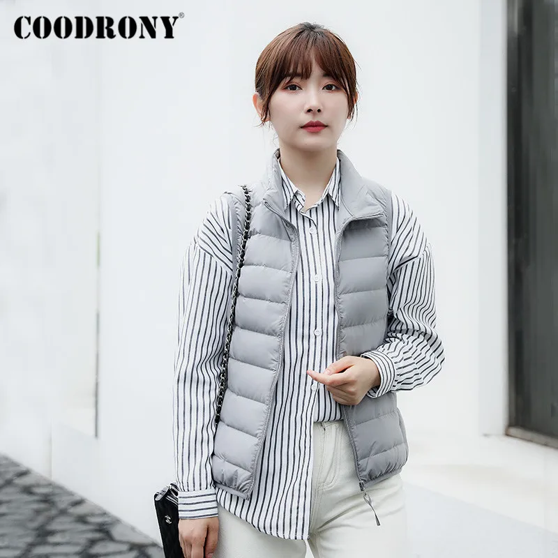 

Жилет пуховой женский ветрозащитный, зимний, элегантный, W9003, 2020