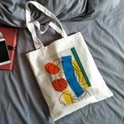 Абстрактная Холщовая Сумка Matisse, вместительная Повседневная сумка-шоппер с принтом академии в стиле Харадзюку, забавная модная художественная женская сумка через плечо в стиле ольччан