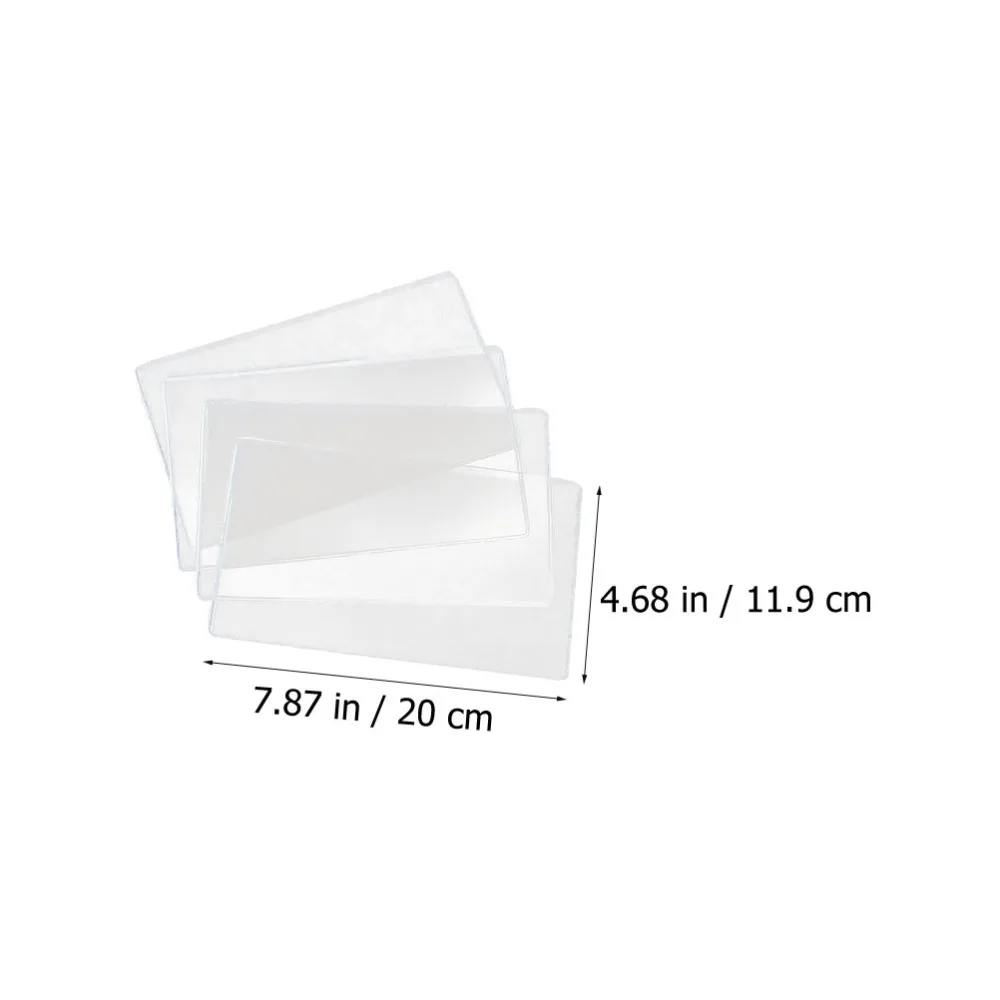 

20pcs Paper Money Protective Bag Clear Stamp Protective Cover for Home Shop