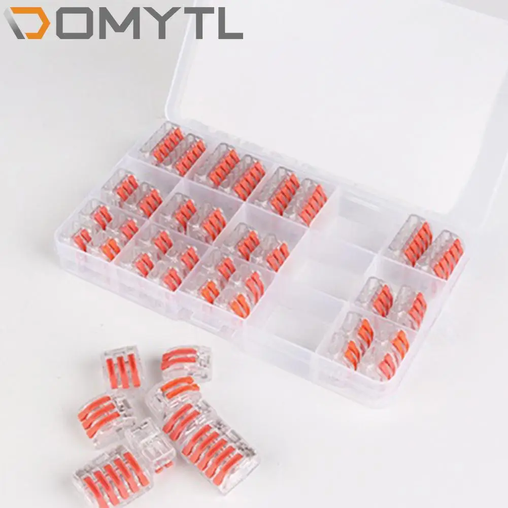 

40Pcs Quick Connect Terminal Electrician Wire To Wire Clips Junction Connector