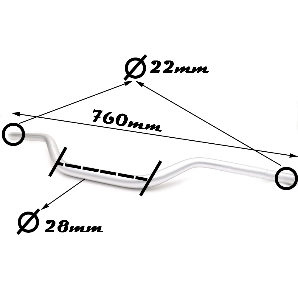 

For Honda For Yamaha For Kawasaki For Suzuki 76CM CNC Motorcross Dirt Bike Vintage Handlebar Handle Bar Aluminum