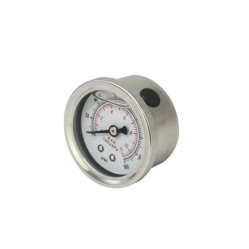 Топлива Давление регулятор датчик 0-160 фунтов/кв. дюйм/бар жидкий наполнитель Хром