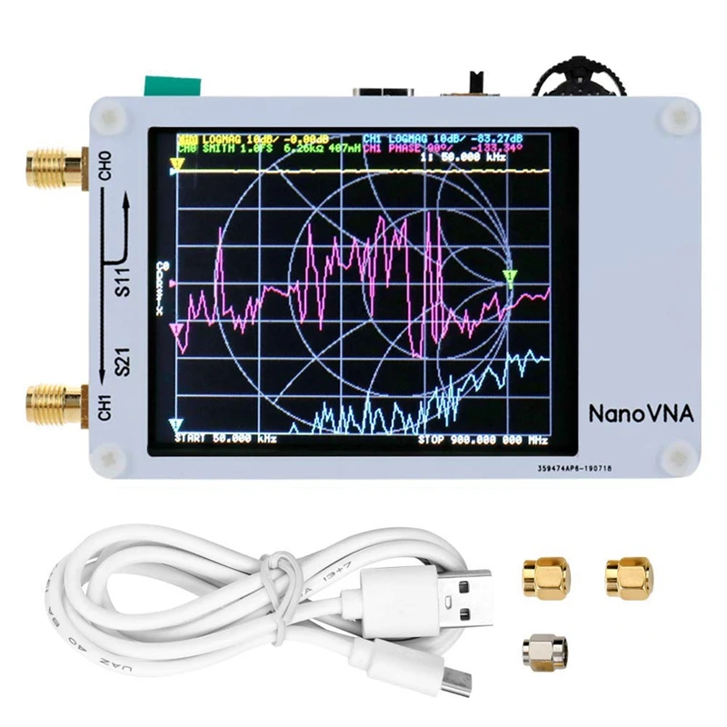 Векторный анализатор сети NanoVNA цифровой прессования Sn коротких волн HF VHF UHF