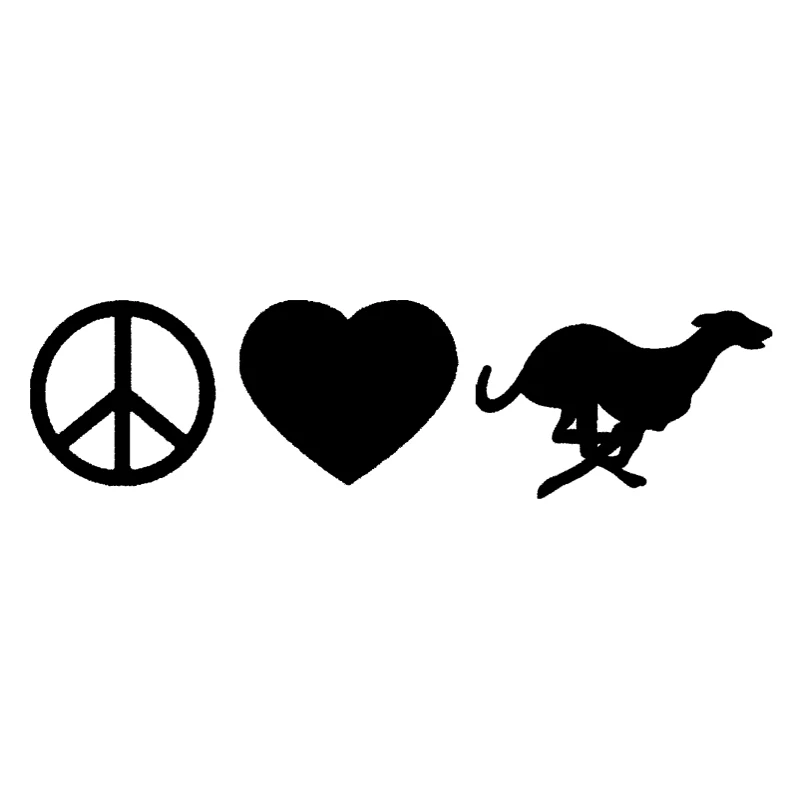 EmpireYing 3 размера 8 цветов Peace Love собака Грейхаунд милый дикий Животные пасхальные