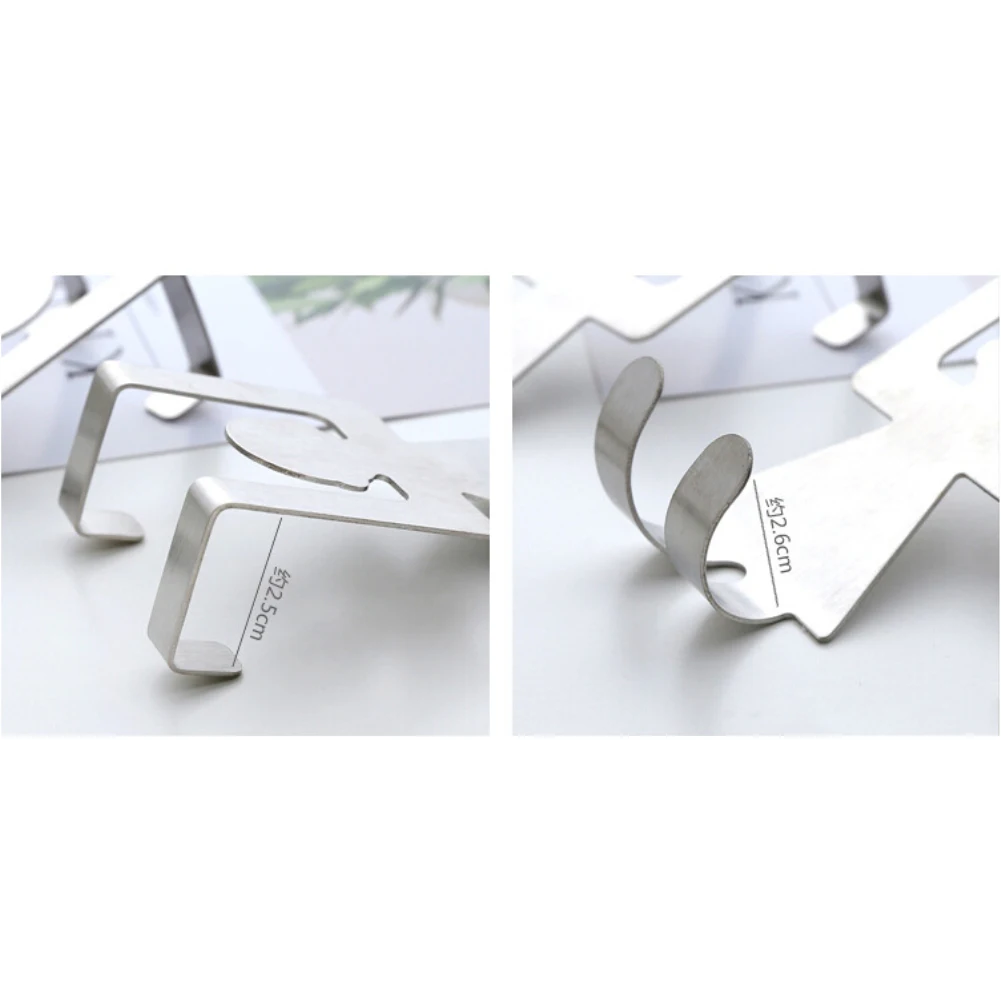 2 шт из нержавеющей стали человеческая форма над ящиком шкафа дверной крючок-вешалка держатель