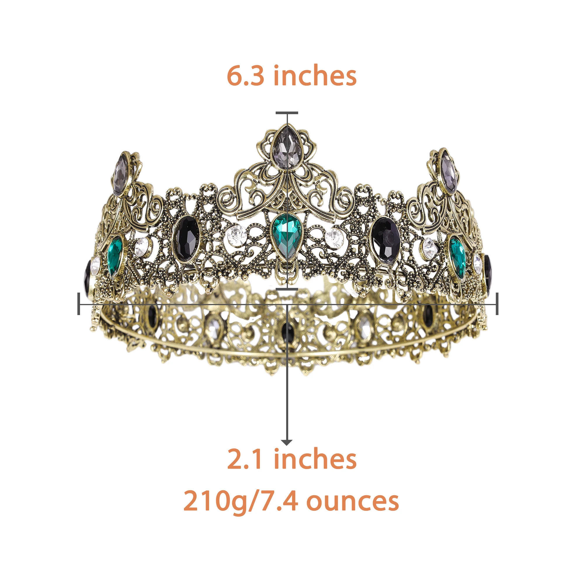 Корона черного короля для мужчин короны принца на день рождения мальчиков