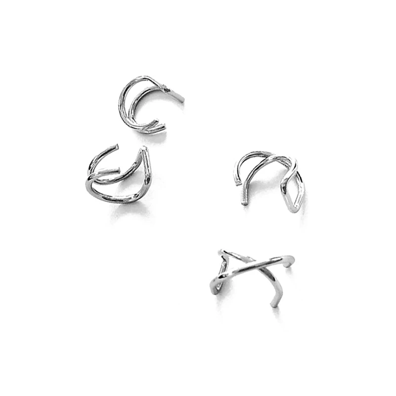 

Простой модный U-образный зажим из нержавеющей стали без отверстия, основа для сережек «сделай сам», принадлежности для изготовления ювелир...