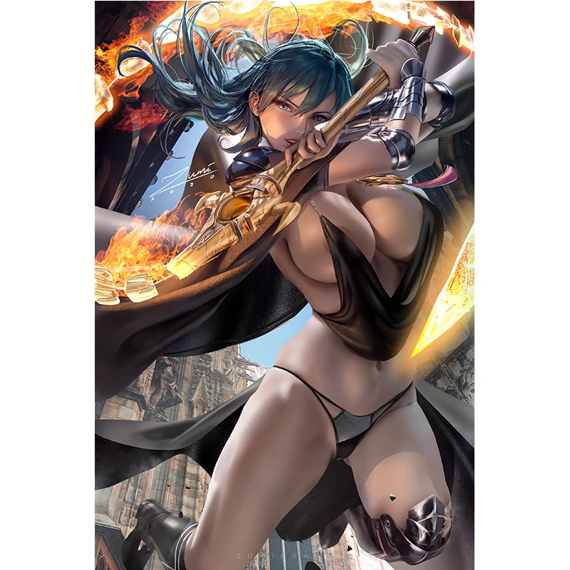 Оригинальная печать слитного изображения боа хэнкоу 3D Сексуальная аниме-девушка