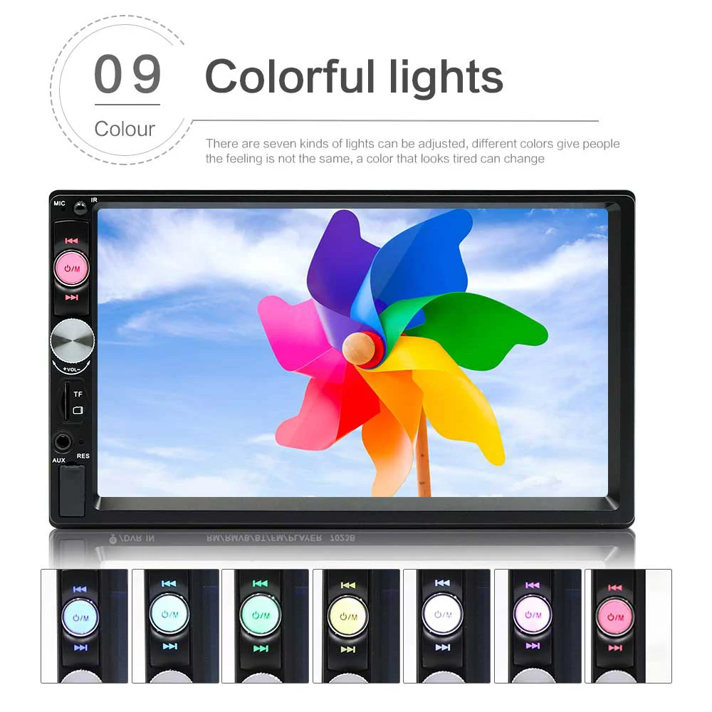 Автомагнитола 2 DIN 7 дюймов Bluetooth с камерой заднего вида|Автомагнитолы| |