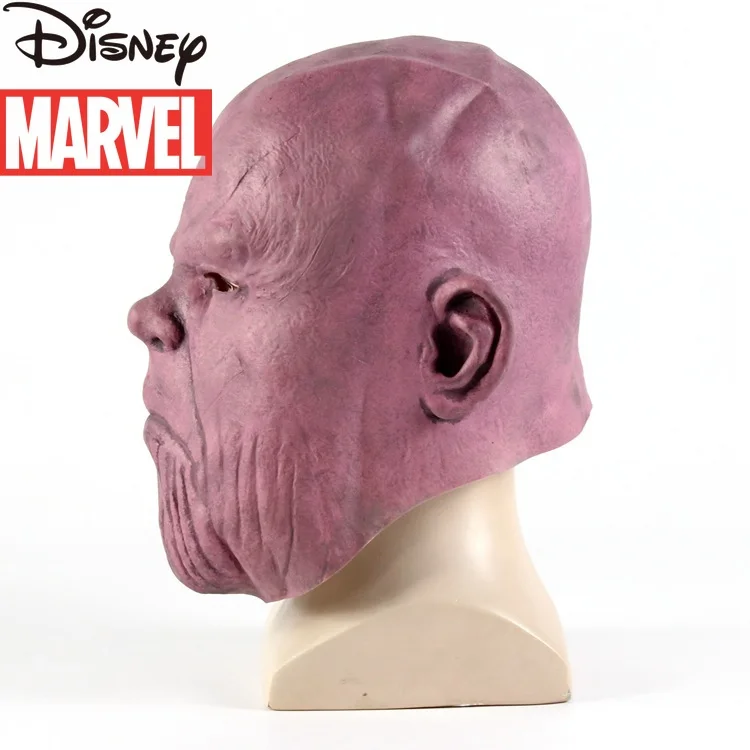 С героями Marvel Мстители танос головные уборы латексная маска для косплея|Реквизит