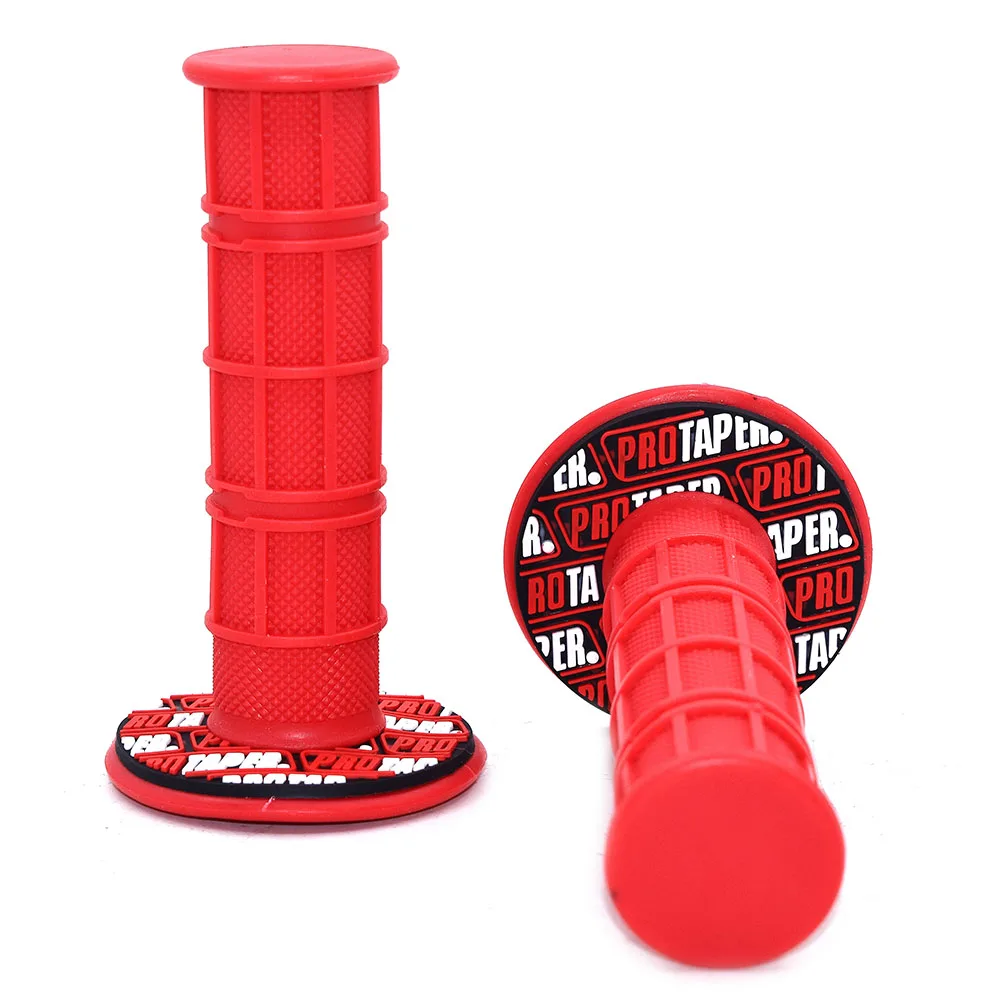 Ручки для велосипеда внедорожника цветные мягкие красные/зеленые/светло