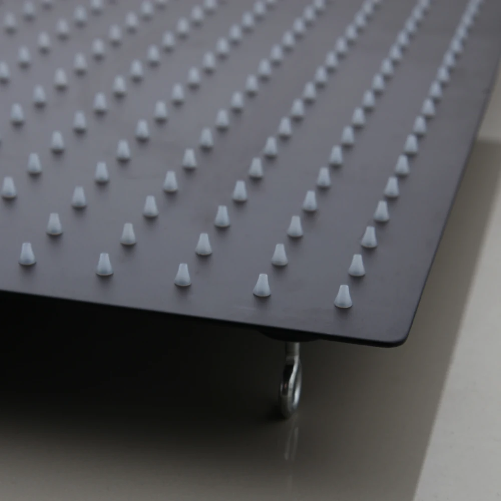 8 ~ 20 дюймов черный светодиодный Квадратный Дождь Нержавеющая сталь Насадки для