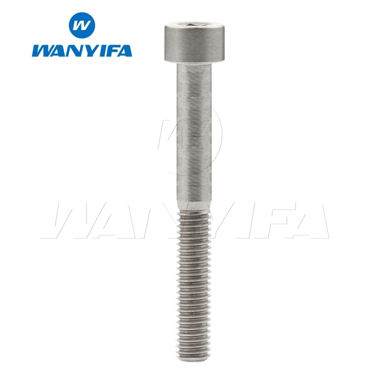 M5x55 Titanium Wanyifa M5x10 12, 16, 18, 20, 25 30 35, 40 45 50 55 60 мм клеймо Винт С Титановым болтом для Велосипедный вынос руля велосипеда модификации - Цвет: M5x55 Titanium