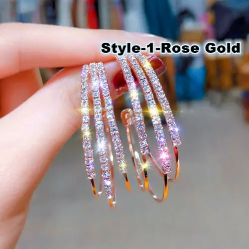 

Big Circle Hoop Round Earrings Earrings Women's Fashion Jewelry A Symbol of Nobility At A Party