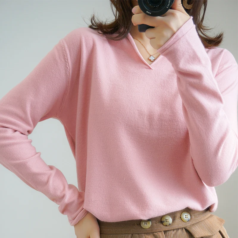 2019 новые свитера свободные свитированные вершины пуловера ленивый ветер носить