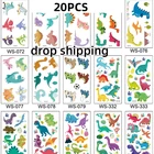 3D наклейки Детские Подарочные татуировки наклейки Мультяшные игрушки водостойкие наклейки этикетки персонализированные школьные канцелярские принадлежности