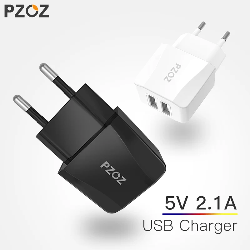 PZOZ двойной Usb зарядное устройство адаптер 2a 5v Путешествия портативное настенное